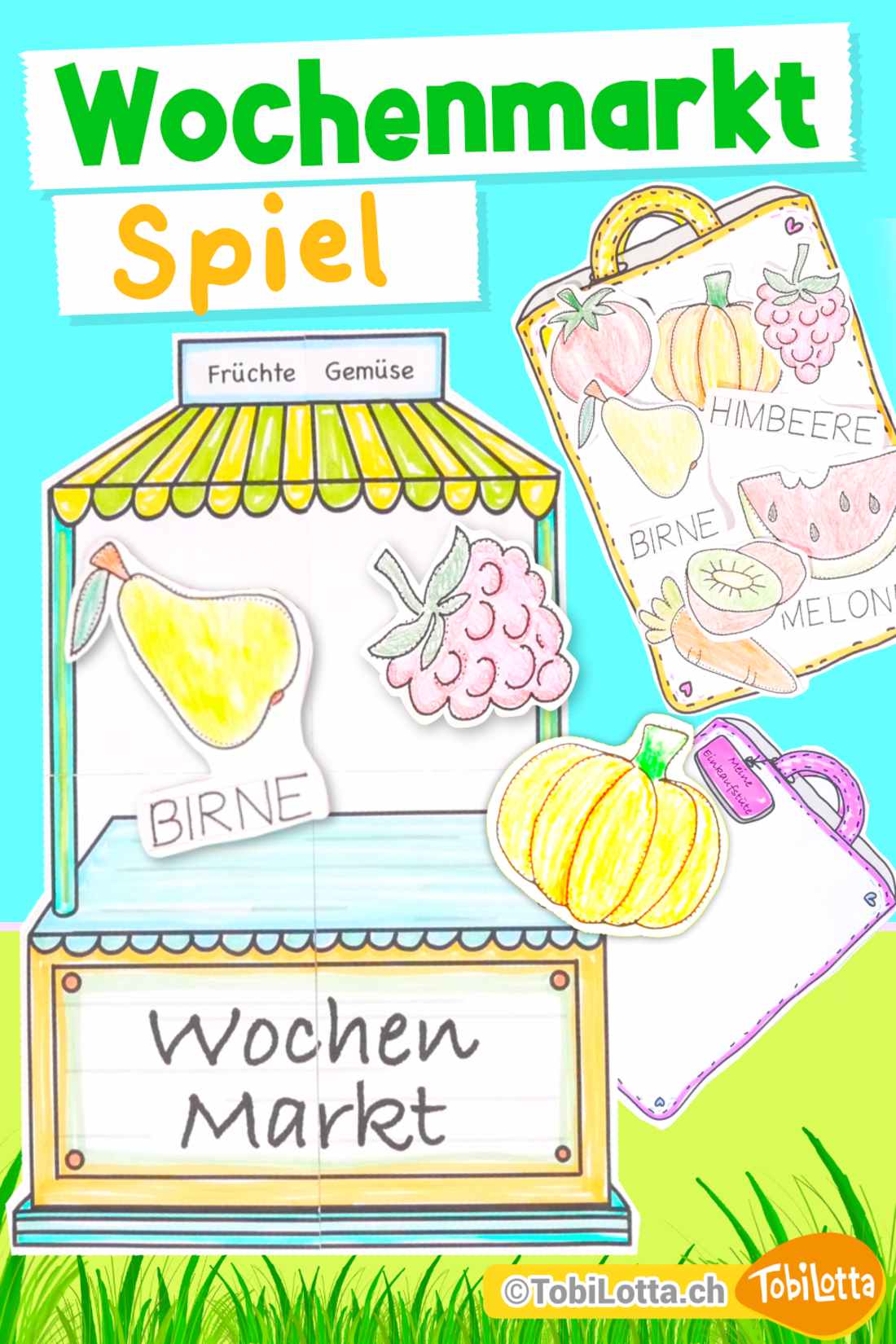 23006 Wochenmarkt Spiel Selber Bauen Spiele Vorlagen PDF