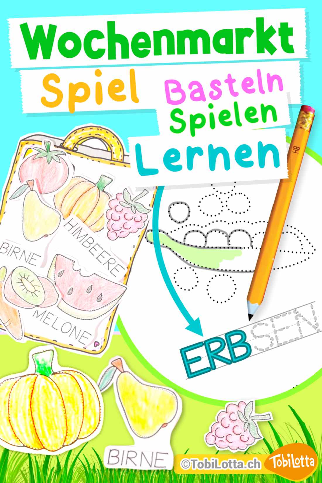 23006 Wochenmarkt Spiel lernspiele Kinder Selber Bauen Spiele Vorlagen PDF