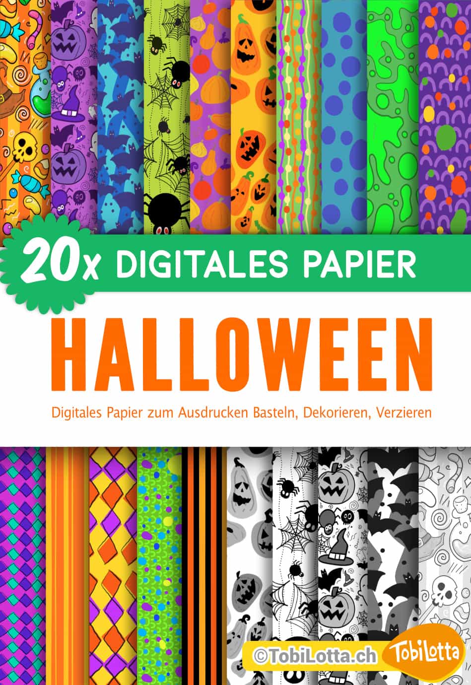 DIGITALES MUSTER PAPIER – Halloween