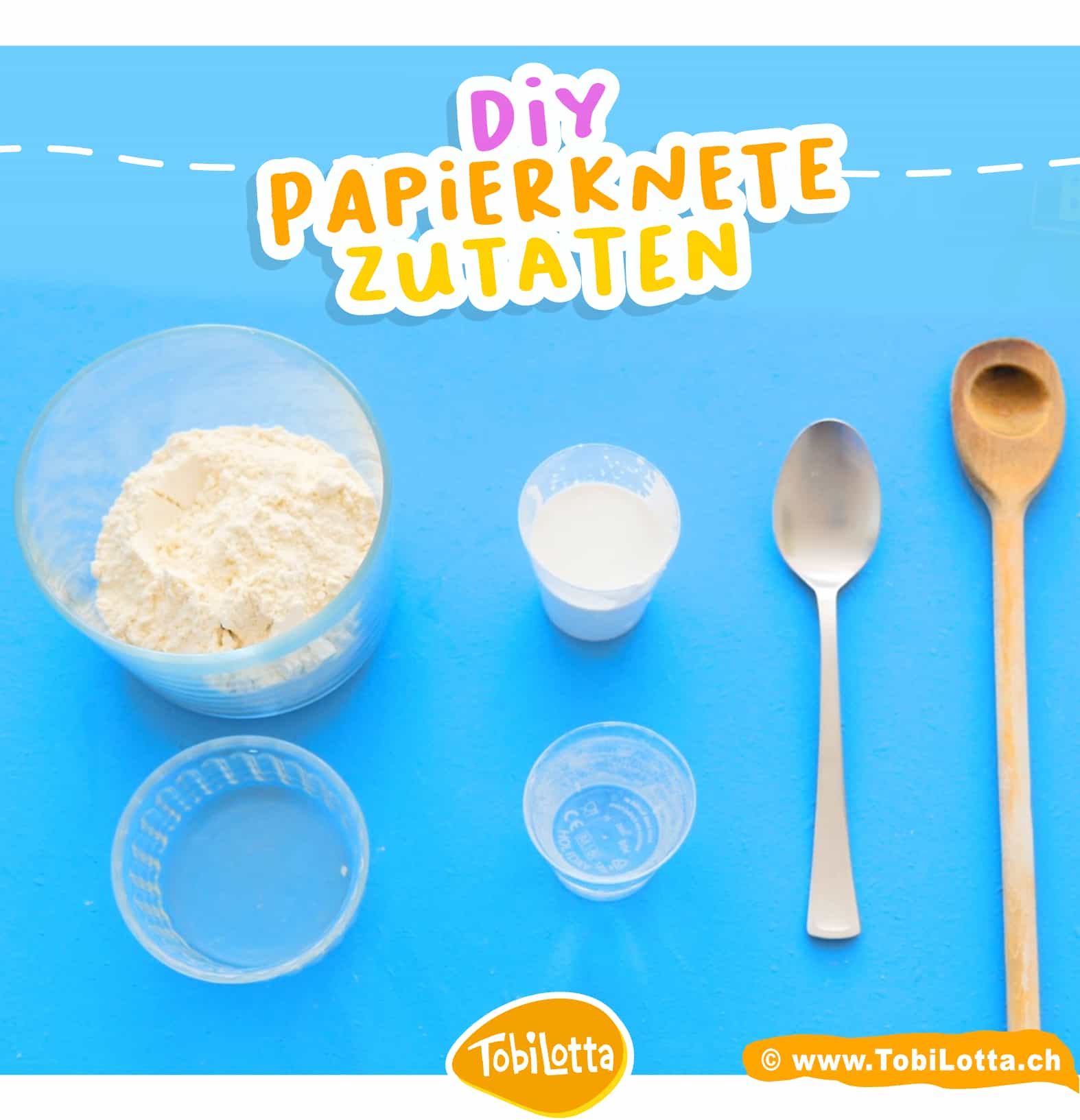 Papierknete-knete-aus-papier-selber-machen rezept salzteig knete diy selber machen anleitung