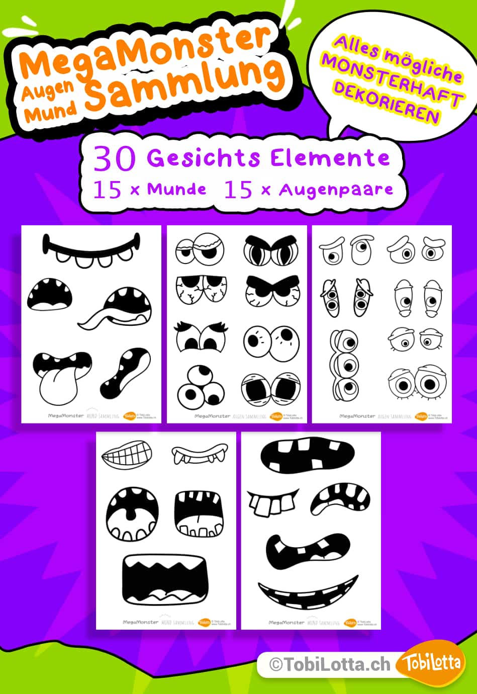 Monster-augen-monster-gesicht-monster-mund-face-vorlage-zum-ausdrucken-sammlung-monster-basteln-kinder-schule-wir-monster aufkleber schule lernen monster bastelvorlagen ausmalvorlage malvorlage monster wir monster nähen, augen mund bastelideen halloween monster