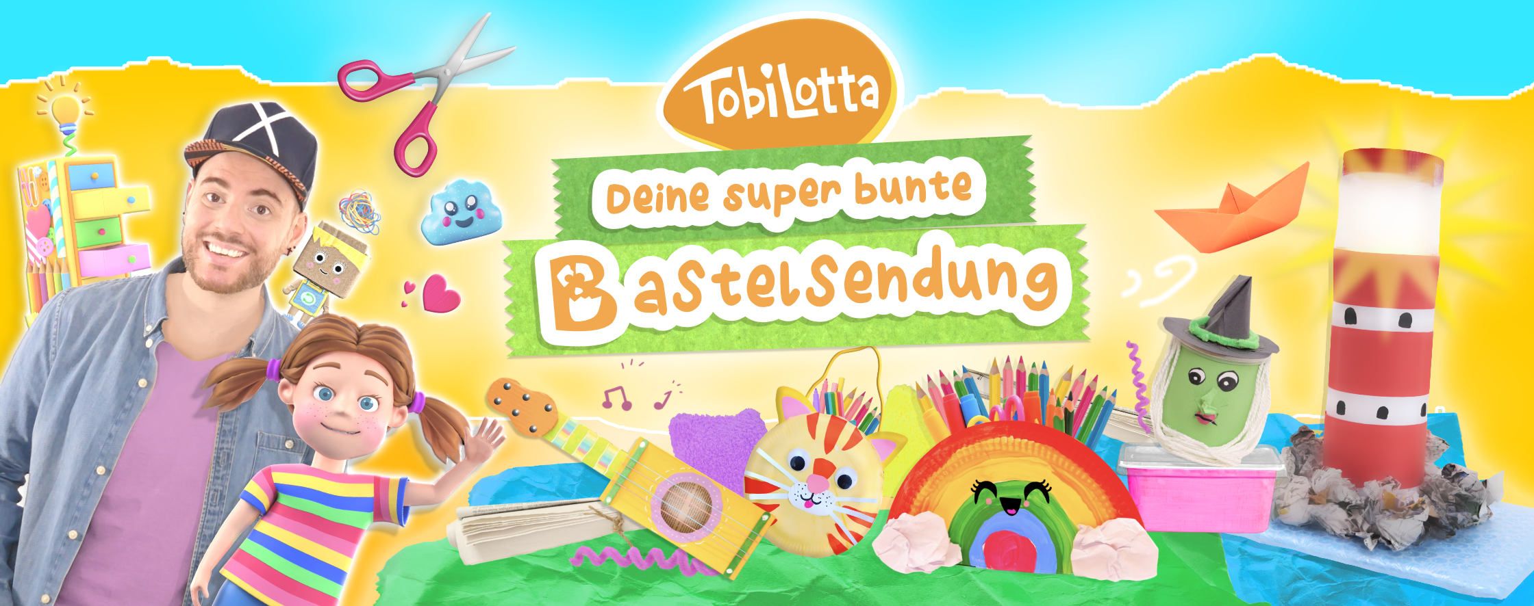 TobiLotta Basteln DVD Jesse Angiuoli Bastelideen für Kinder Bastelsendung Mister maker, art attack bastelsendung für kinder kin derfilme gratis kinderserie gratis kinder bastelsendung