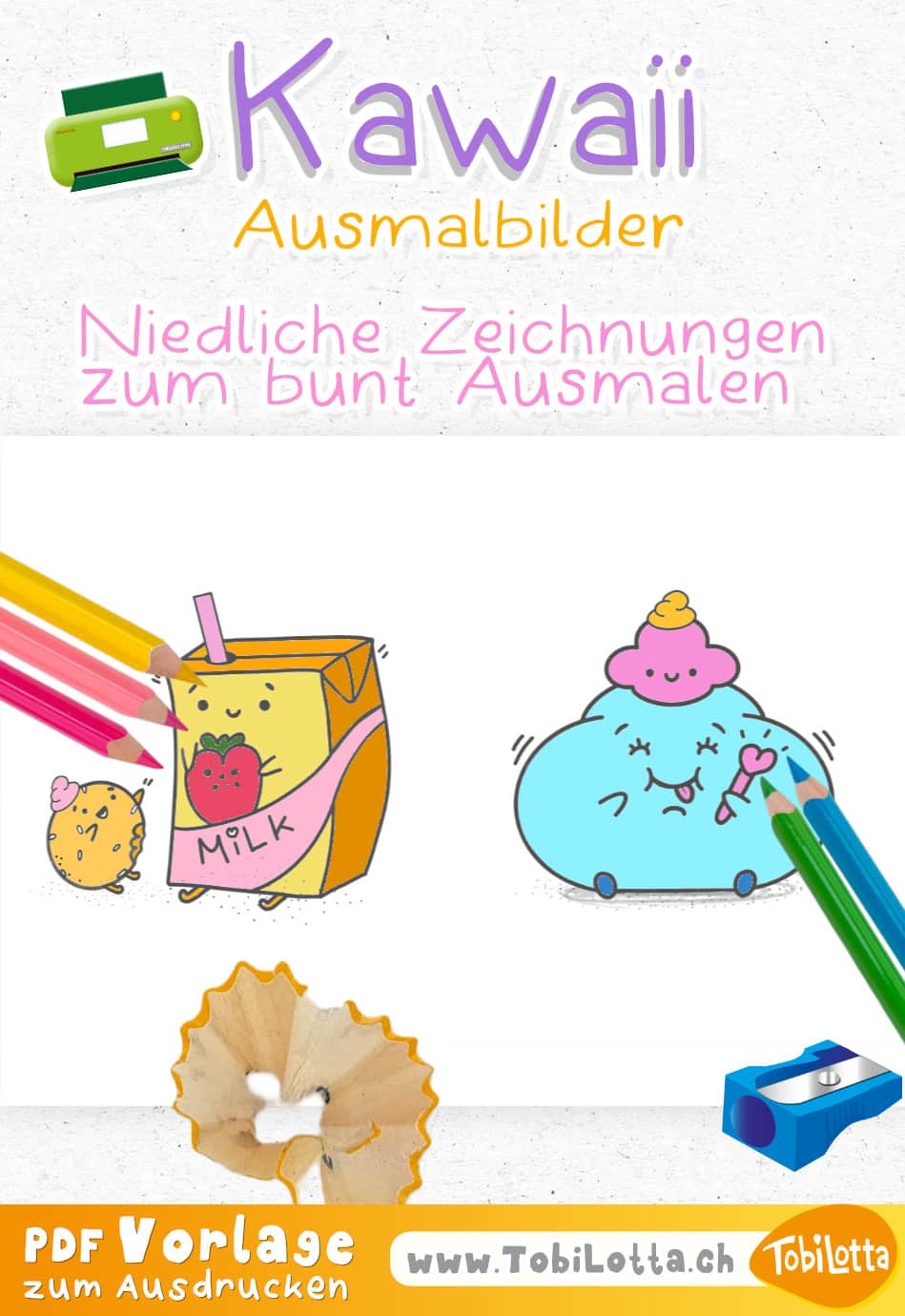 Malvorlagen für kinder pdf herunterladen kostenlos gratis malvorlage kinder ausdrucken pdf schule kawaii zeichnen lernen kawaii malvorlage