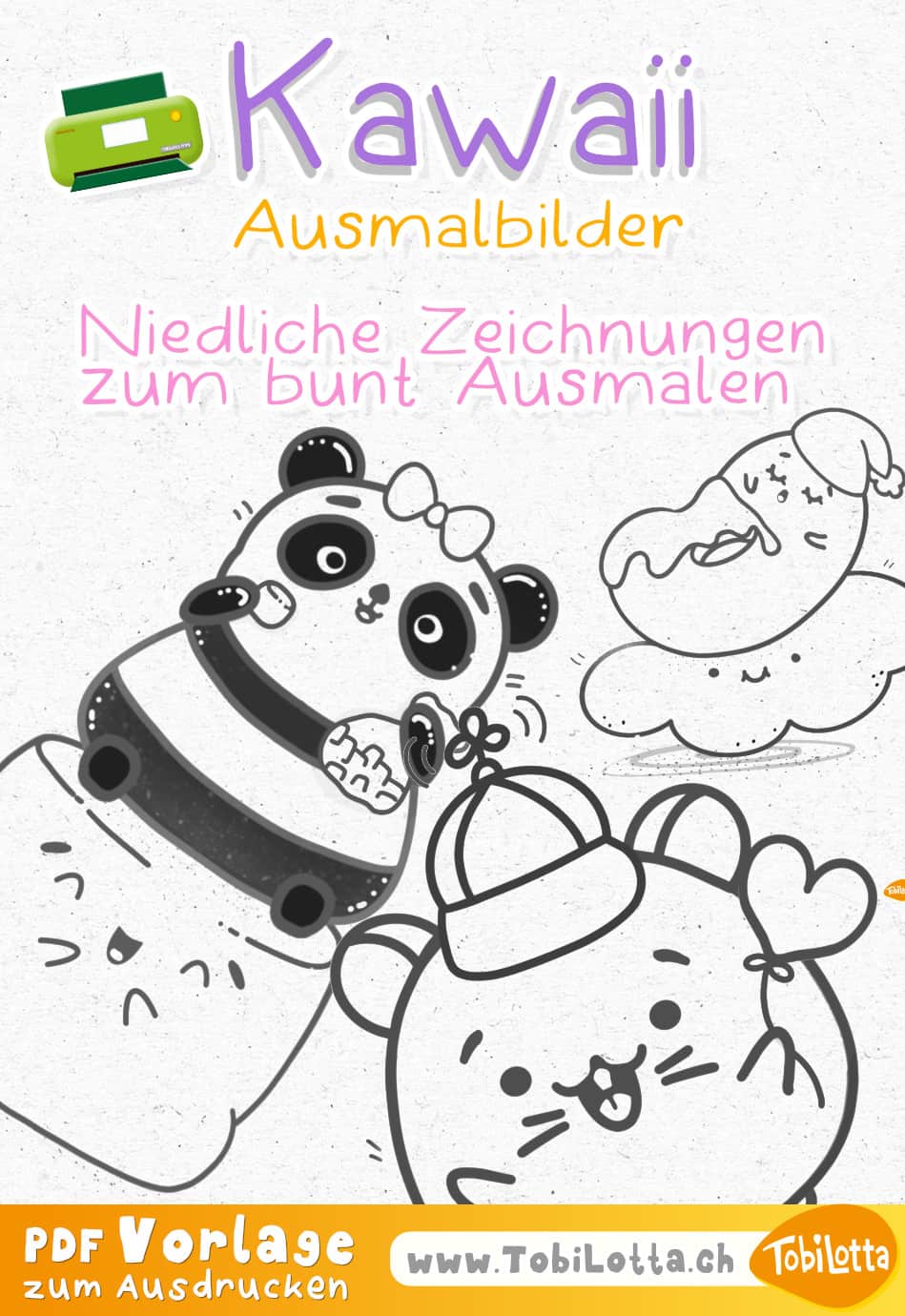 Malvorlagen für kinder pdf herunterladen kostenlos gratis malvorlage kinder ausdrucken pdf schule kawaii zeichnen lernen kawaii malvorlage